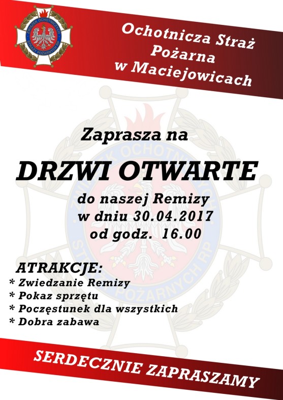 plakat drzwi otwarte